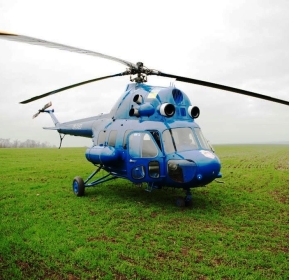 Внесення аміачної селітри на озимину вертольотом