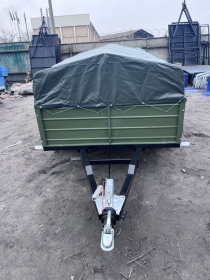 Двовісний причіп з ресорними гальмами