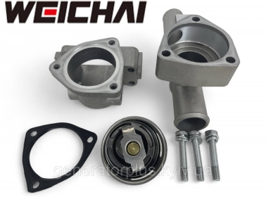 Термостат YUCHAI (495-09300-A) 76° у складі з корпусом
