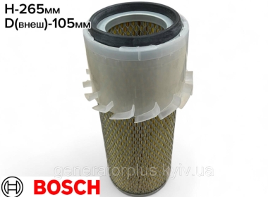 Повітряний фільтр 1 457 433 200 Bosch (42276/A 1066/LX14) Kubota Komatsu