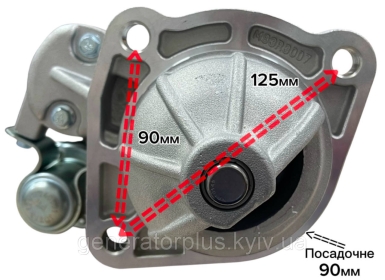 Стартер QDJ1701 Z-10 12 V 3 болти Weichai WP-QDJ1001186436 WP4 - 1
