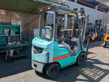 Навантажувач вилковий Mitsubishi з напрацюванням 708 мотогодин. Модель: FG15D. - 3