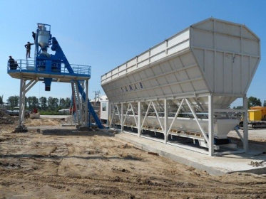 Stationary Concrete Plant SUMAB T-80 (60-80 m³/h), Sweden.