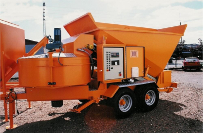 Mobile Concrete Plant Sumab M-2200 (50-60 m³/h), Sweden.